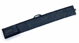 Picture of Faux Leather Lulav and Esrog Holder Pillow Script Design with Lucite Brachos Card Blue 52"